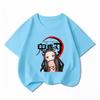 Bandai Demon Slayer Nezuko Kids TShirt 100 Cotton Boys Girls Summer Short Sleeve Clothes Children Anime Graphic Tees Tops