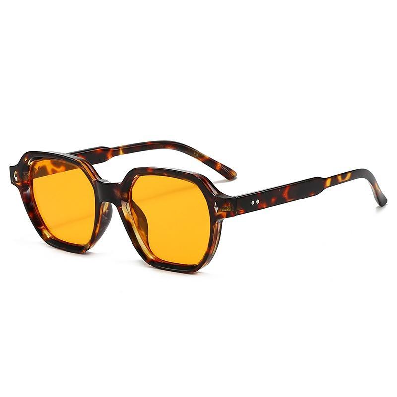 Retro Square Frame Rivet Sunglasses - UV Protection Versatile Sunglasses for Men