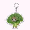 Creative Banana Cat with Heart Keychain for Accessories Bag Pendant Food Fruit Happy Cats Key Chain Ring Keychains Jewelry Gift