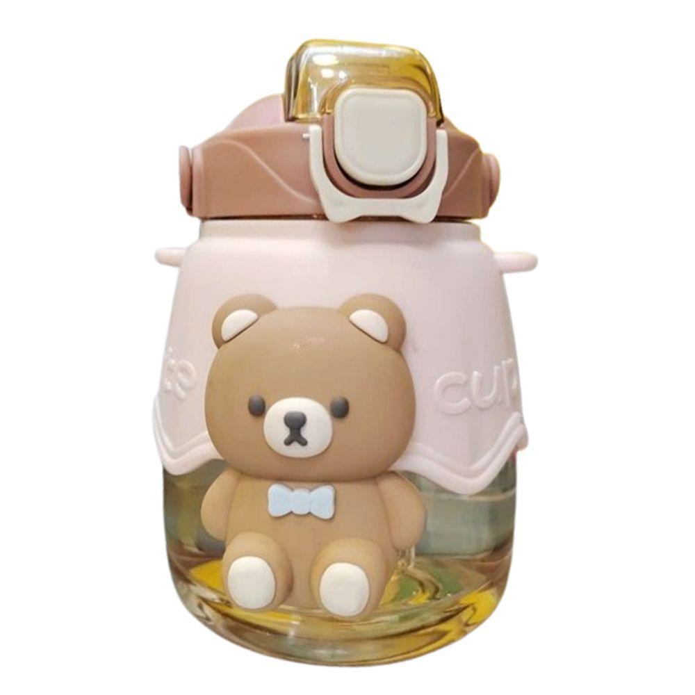 

Детская чашка для воды «Маленький медвежонок», большая емкость, спортивная бутылка для воды, чашка «большой живот», для повседневной жизни коричневый