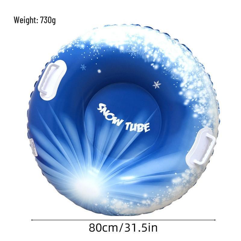 Inflatable 90cm Anti-Rollover Children's Ski Ring - Outdoor Cold-Resistant Thickened Ski Mat