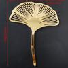 1 Stück Goldfarbenes Ginkgoblattförmiges Kuchen Geburtstagsdekorations-Plugin Partyzubehör