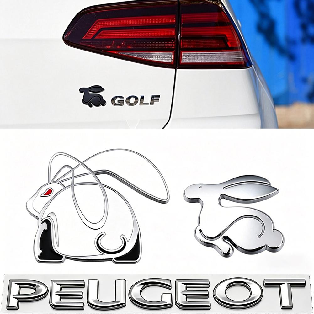 3D Metal Car Trunk Logo Sticker Grill Emblems Badge Decals For VW Golf T‑Roc Tiguan Polo Passat T‑Cross Taigo ID.4 ID.7 MK7 6 Zs9