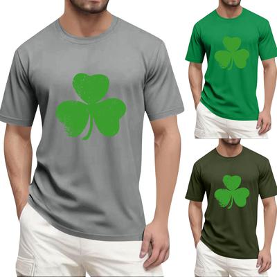 Men's  Popular T-shirt Printed Round Neck Short Sleeve T-shirt