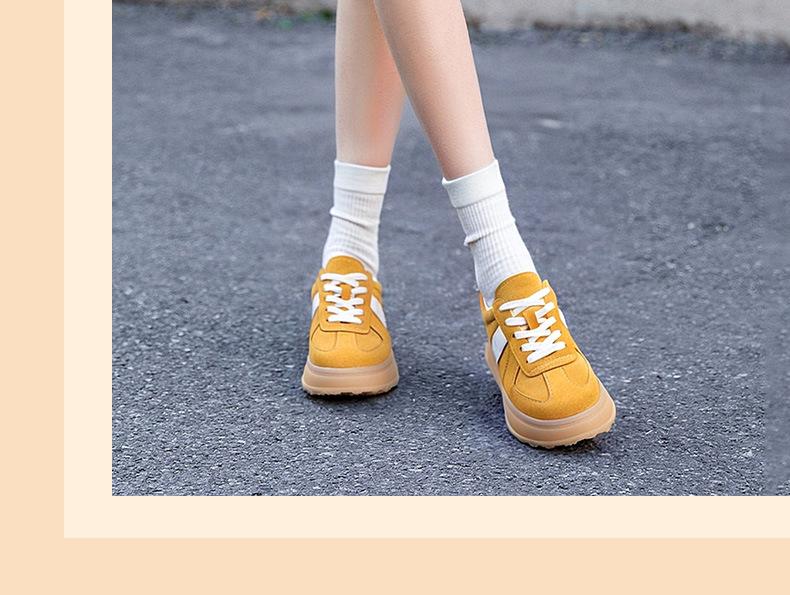 Golden Monkey 2025 Autumn Women's Soft Sole Sports Casual Shoes - Korean Style Versatile Trainer for Big Kids and Girls