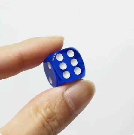 10Pcs 10Colors Acrylic Transparent 16Mm Clear Color Six Sided Spot D6 Playing Games Dice Set For Bar Pub Club Party Board Game