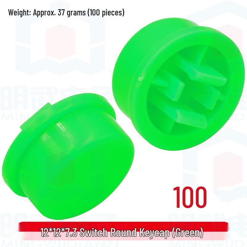 Mingwu Electronics Colorful Round Keycap Switch Caps - B3F Plastic Accessories