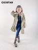 2025 Spring/Autumn Girls' Korean-Style Pleated Skirt Trench Coat - Mid-Length, Pure Cotton, Trendy Fashion