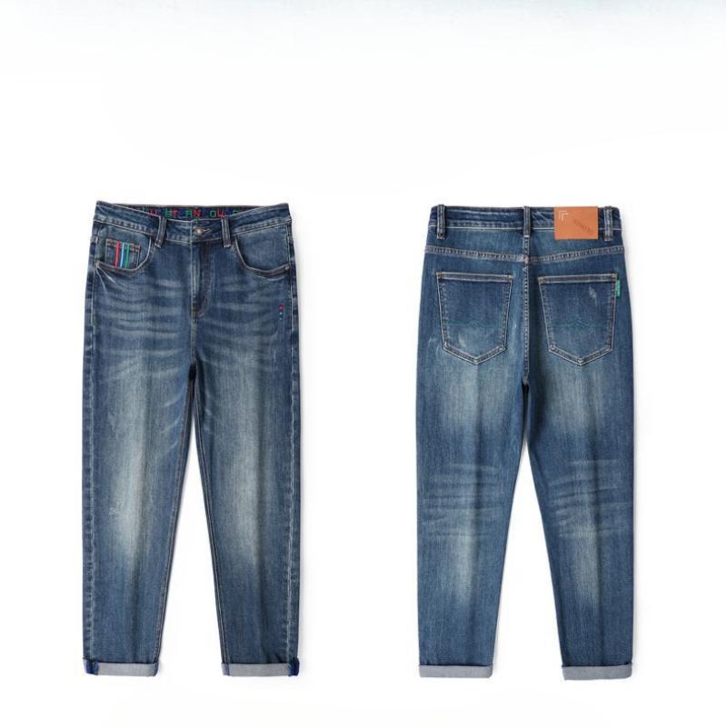 Harem Jeans Men's Spring Cotton Elastic Harem Trousers Men's Loose Spring American Big Cow Casual Pants Men's Spring