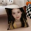 Elegant Beautiful Star LLiu Yifeixixis Cushion Cover Throw Pillow Cover Hidden Button Durable Polyester Chair Cushion