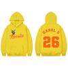 Singer Karol G Tropicoqueta Tour 2026 Print Hoodies Fashion Y2k Oversized Hooded Sweatshirts Unisex Casual Fleece Pullovers