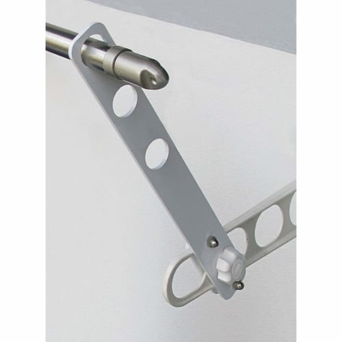 Nobita Long Type (White Cap) Clothes Drying Rack for Balcony Use, Increases Height, Durable, Made in Japan