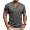 Men S Casual Short Sleeve Henley Neck T Shirt