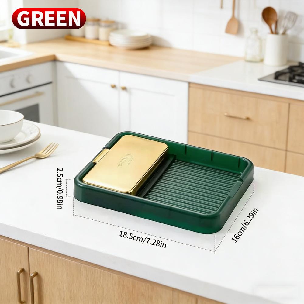 Hot Sale Foldable Kitchen Pot Lid Spoon Holder Countertop Multifunctional Storage Rack
