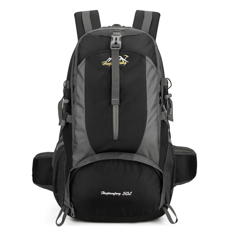 Outdoor Peak Hiking Backpack Waterproof Polyester Breathable Antibacterial For Camping Travel