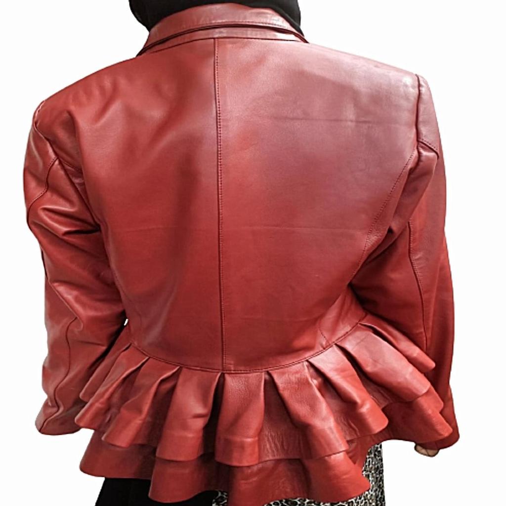 Women's Real Lambskin Leather Cout,Premium Leather,Designer Flare Cout,Stylish Leather, Coat Jacket, for Girls ,Business Meeting Cout,Valentine's Gift