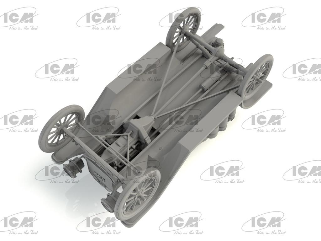 ICM Scale Model T Ford 1914 Fire Engine with Crew Plastic Model Kit 35606 1/35