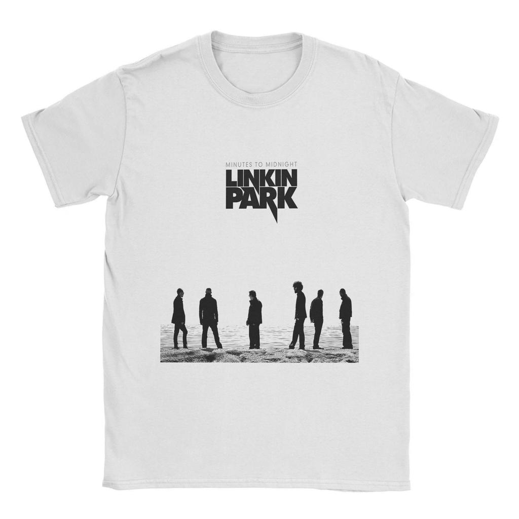 L-Linkin P-Park T Shirt Men Cotton Novelty T-Shirt Round Collar Band Tee Shirt Short Sleeve Clothing Plus Size