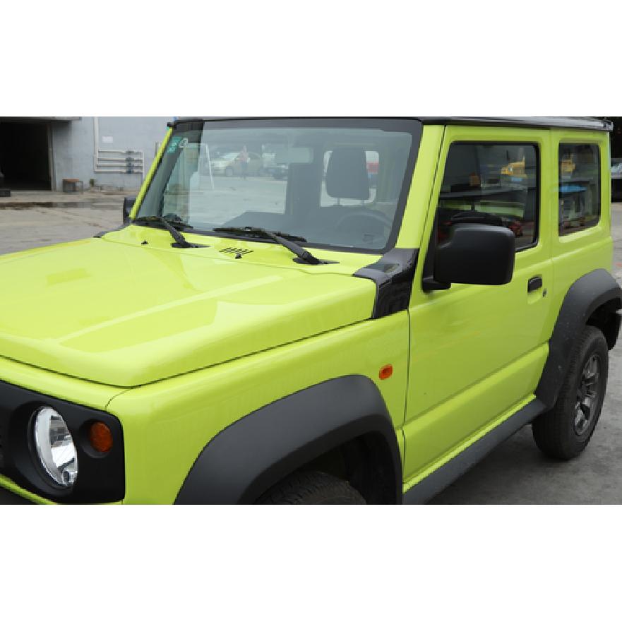 Carbon Fiber Car Cowl Body Armor Cover Corner Guard Trim For Suzuki Jimny 2019+