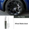 For Tesla Model 3 Y X S Car Scratch Removal and Touch-up Pen Wheel Hub Paint Repair Pen Clear Coat Stealth Gray Solid Black