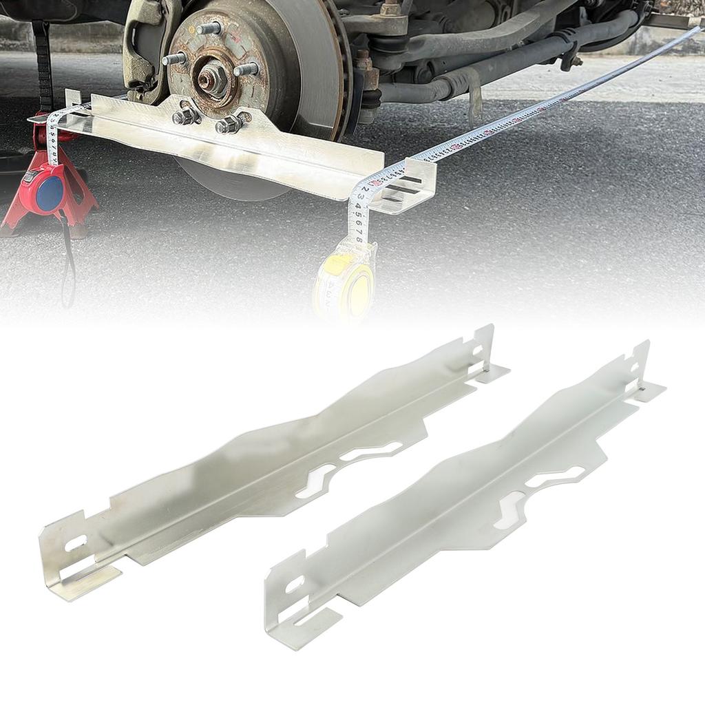 Toe Alignment Tool Plates Stainless Steel Accurate Wheel Alignment Msurements Wheel Alignment Tool with Hanging Holes for Car Truck SUV Vehicle