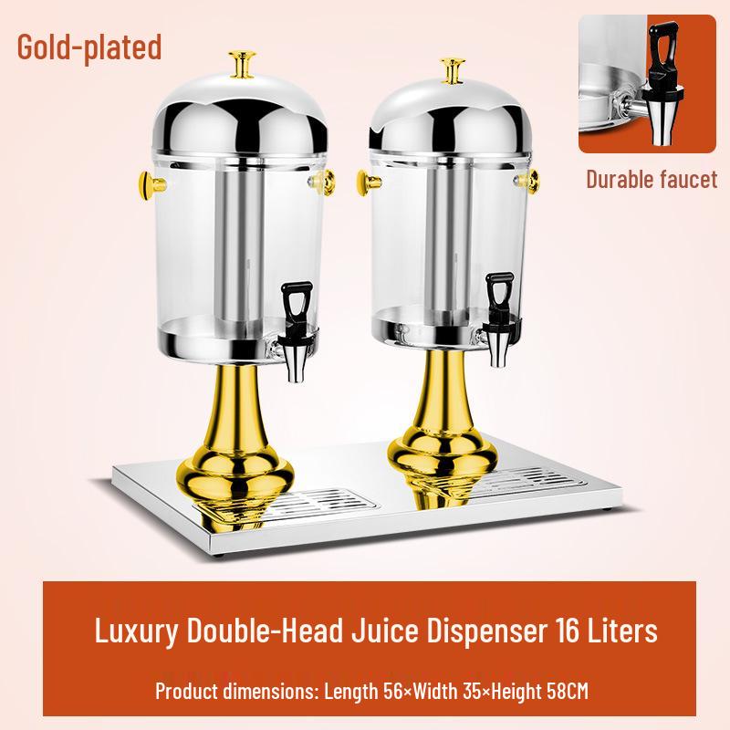 Western Style Stainless Steel Juice Dispenser – Single, Double, or Triple Head Self-Service Cold Beverage Machine