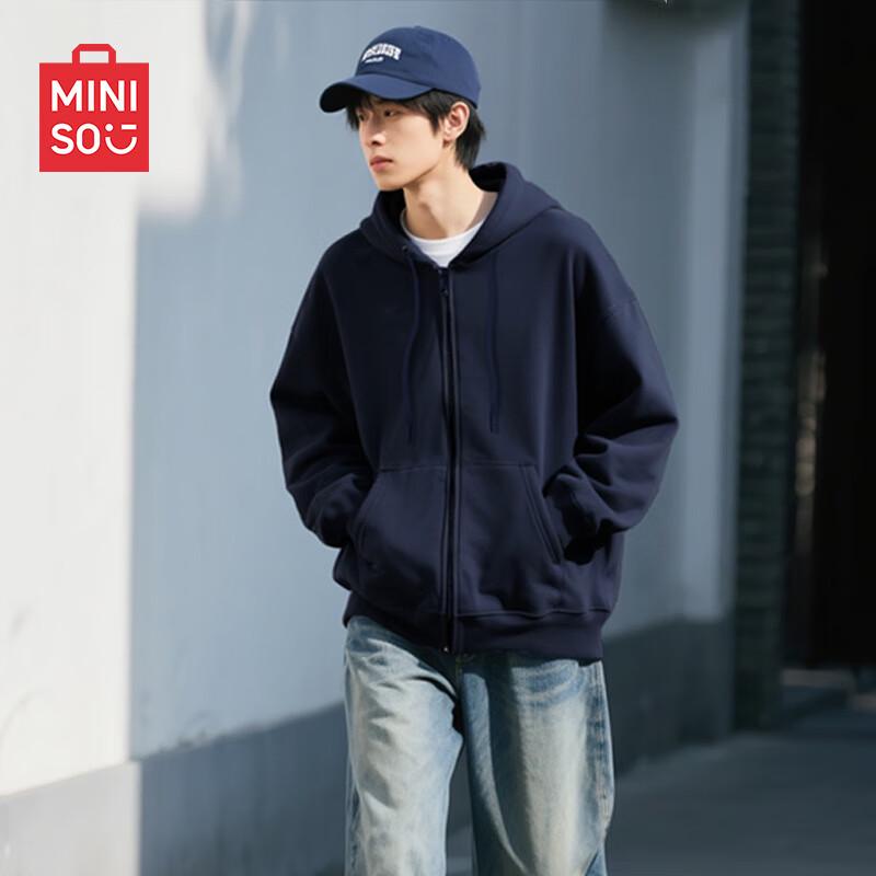 MINISO Men's Heavyweight Zipper Hoodie