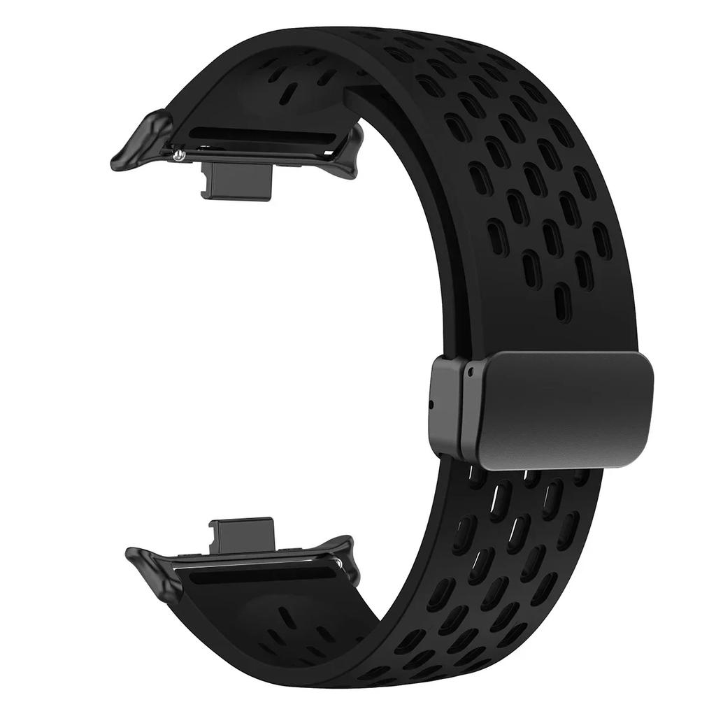 Silikonarmband für Redmi Watch 5 4 Magnetverschluss Sportarmband für Mi Band 9pro 8pro Correa Atmungsaktives Armband Zubehör