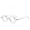 Geometric Pc Optical Glasses With Blue Light Blocking For Stylish Office Wear