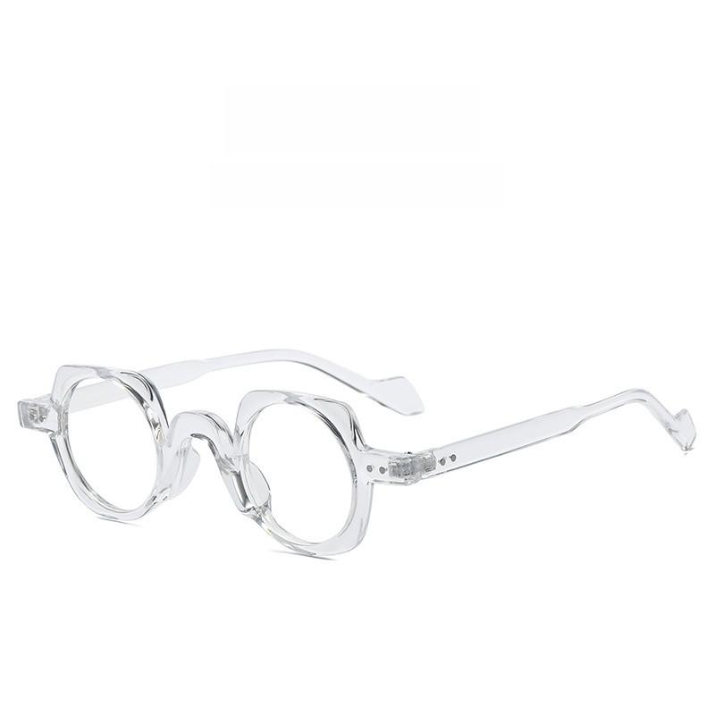 Geometric Pc Optical Glasses With Blue Light Blocking For Stylish Office Wear