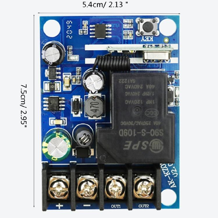 DC12V-48V RF 433Mhz 315mhz Wireless Remote Control Switches 30A High Current RF