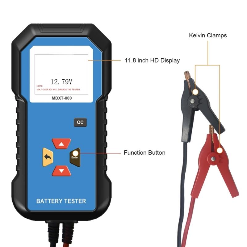 High Accuracy Vehicle Battery Diagnostic Tool With LCD Display Capacity Resistance In 10 Second For Lithium Batteries
