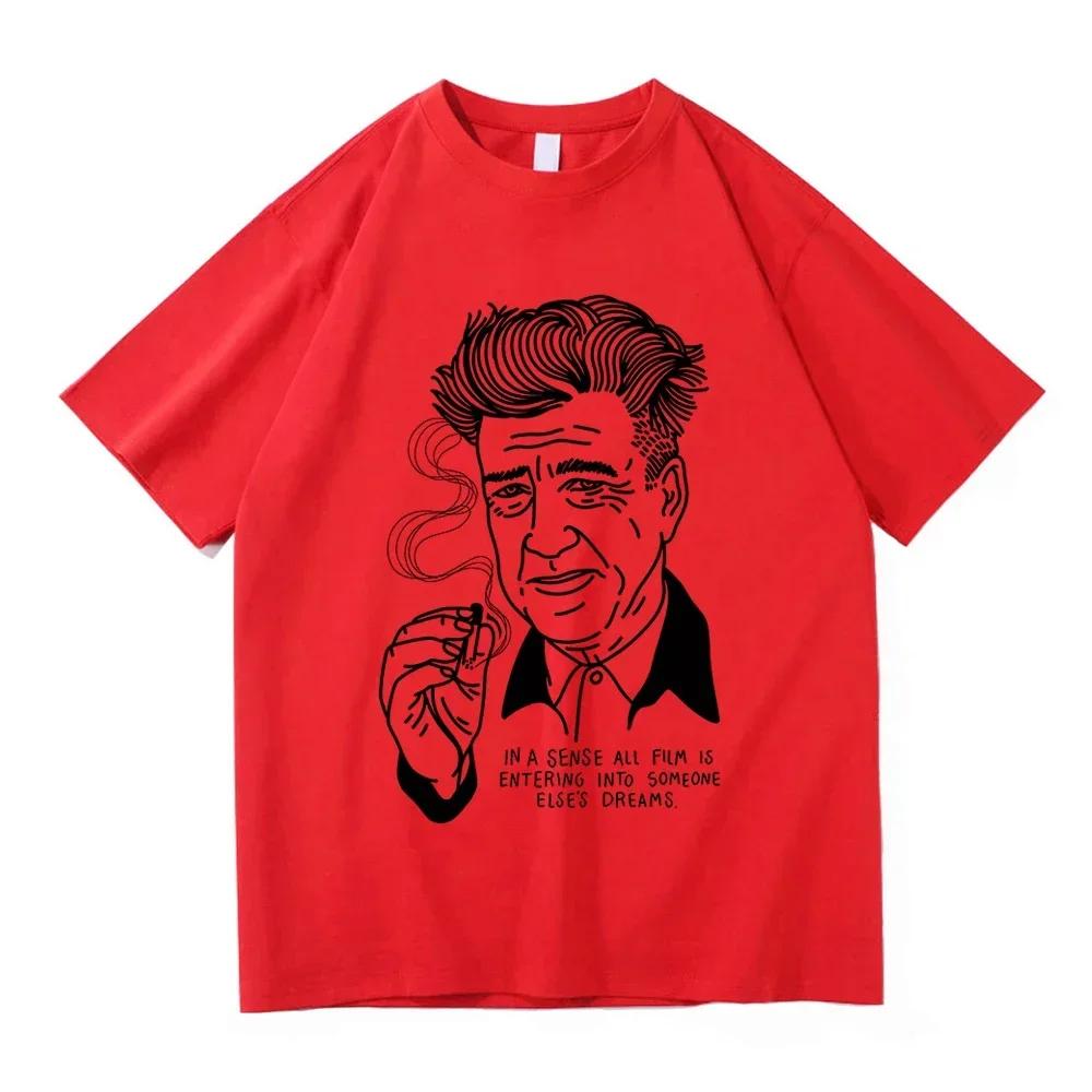 David Lynch T Shirt Summer Fashion Women Unisex Aesthetic Retro Graphic TShirt Unisex High Quality Casual Vintage Tees Shirts Top
