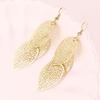 Fashion Women Hollow Leaf Shaped Drop Dangle Hook Earrings Party Jewelry Gifts