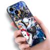 Anime Gin Tama Phone Case For Apple iPhone 12 13 Mini 11 14 15 Pro Max 7 8 Plus X XR XS SE 2020 2022 Black Silicone Case