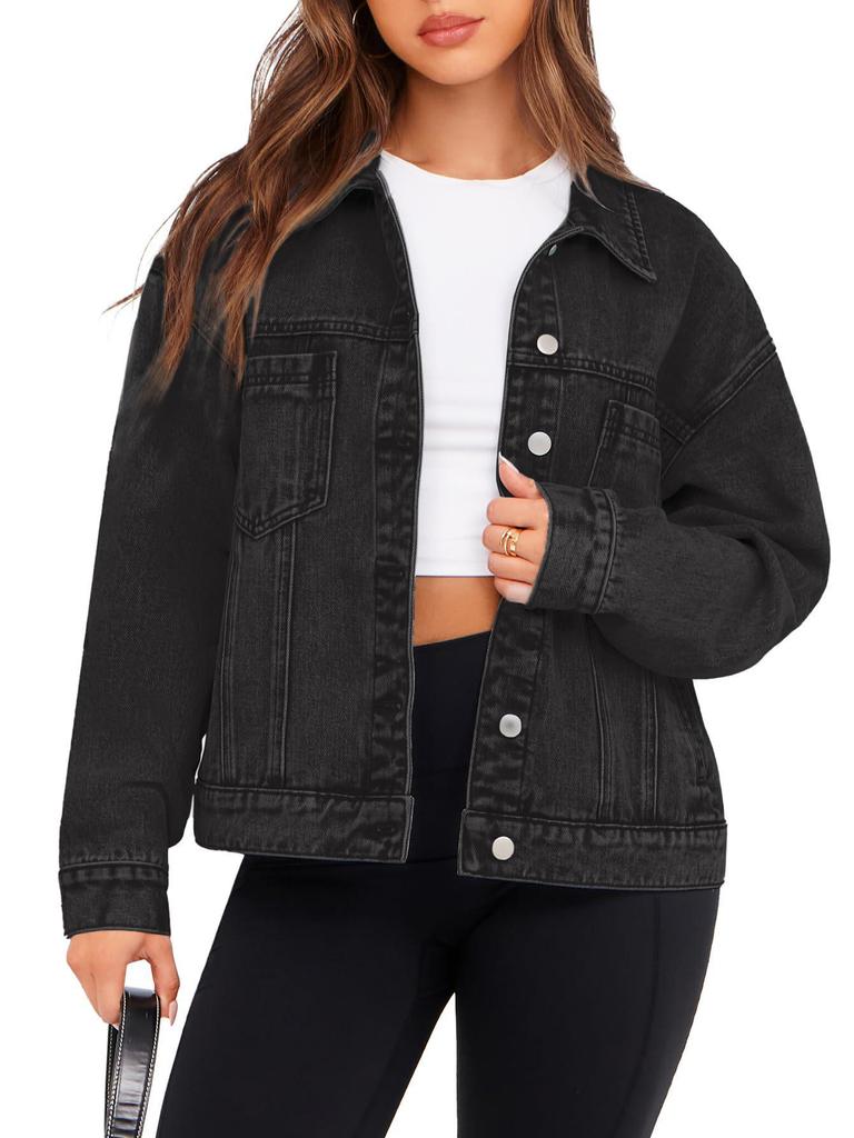 European-American Retro Loose Women's Denim Jacket for Spring and Autumn