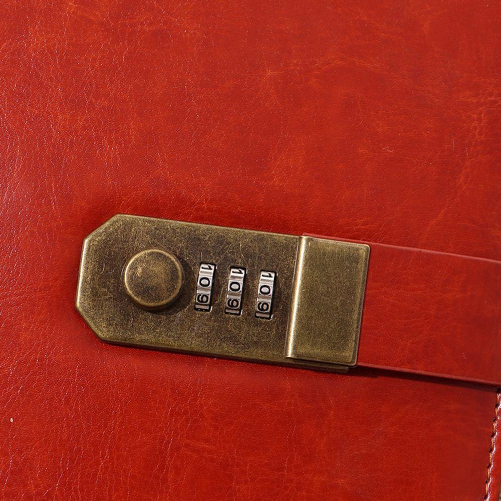 With Coded Lock Password Lock Notebook Thickened Diary Book Fashion A5 Notebook  Hand Ledger
