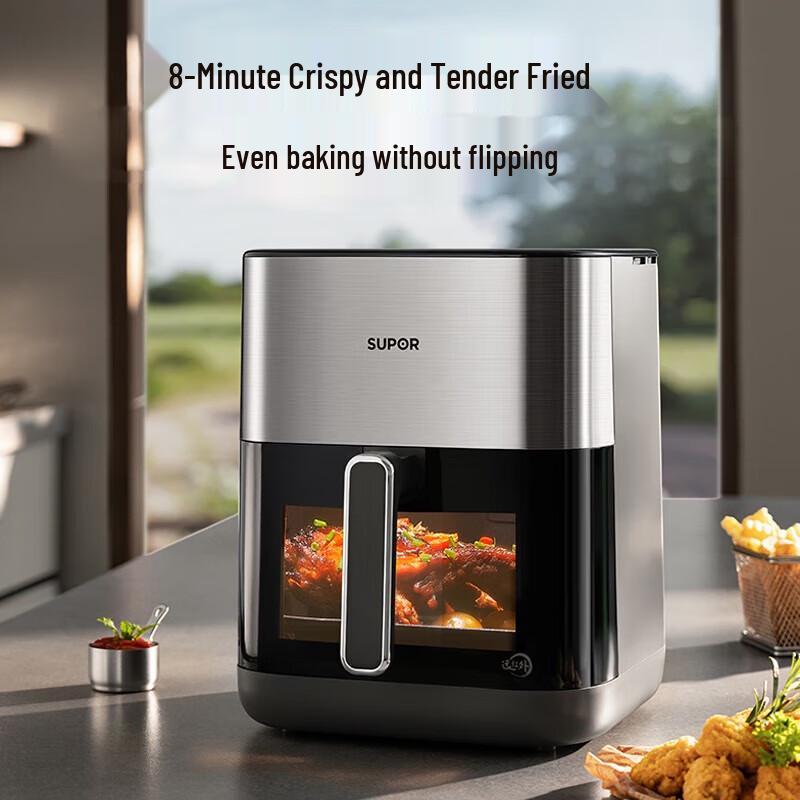 SUPOR 6L Dual Heat Source Far Infrared Air Fryer Oven CN plug (adapter included)