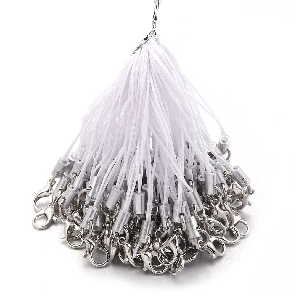 20pcs Hand Wrist Lanyard String Mobile Phone Rope Lobster Clasp Lanyard Diy Handmade Accessories Connector Hook Fastener Making