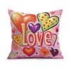 Double Sided Red Heart Pillow Cover Valentines Day Party Decoration for Romantic Events and Couple Celebrations