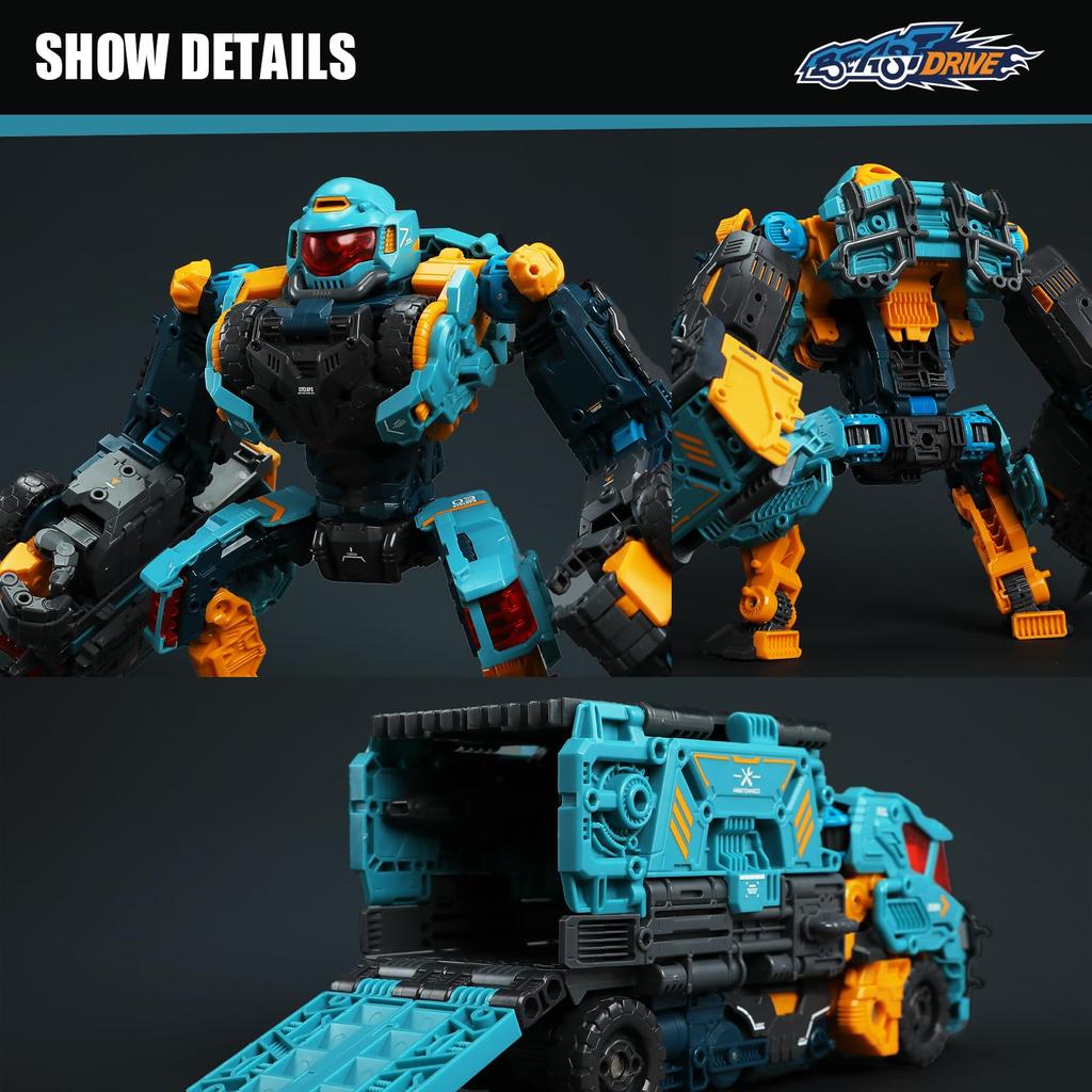 BEASTBOX 52TOYS BEASTDRIVE BD-13 CYCLOPS Assembly Toy, Transforms from Mech To Truck, Highly Articulated Action Figure, Transforming Toy, Robot