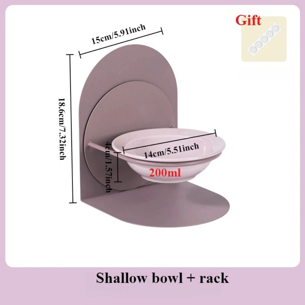 Inclined Ceramic Cat Bowl Anti Vomiting Cat Feeding Station  Kitten/Puppy/Bunny