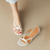 Summer Gladiator Women Sandals Fashion Shallow Open Toe Beach Shoes Ladies Outdoor Party Dress Low Heel Sandalias Mujer