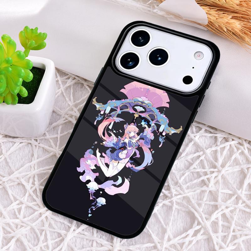 Genshin Impact Sangonomiya Kokomi print Phone Case for iPhone 17 Air 16 15 11 12 14 13 Pro Max Shockproof Cover