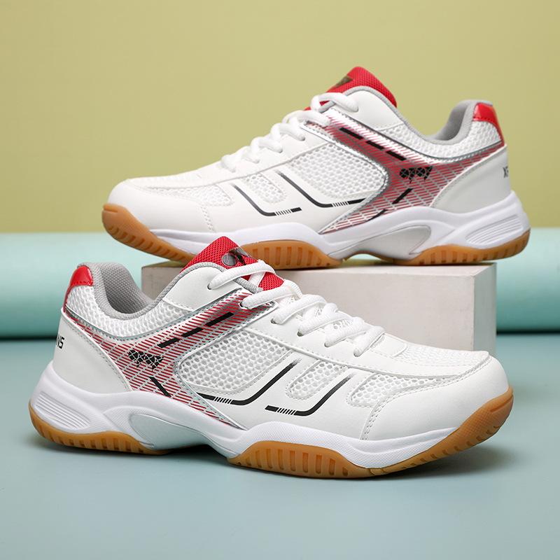 

Men s shoes outdoor mesh breathable table tennis shoes MD soft sole non-slip rubber training shoes badminton shoes 45