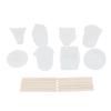 18Pcs Easy Release Silicone Mold Set Reusable DIY Jewelry Tool  For Jewelry Making