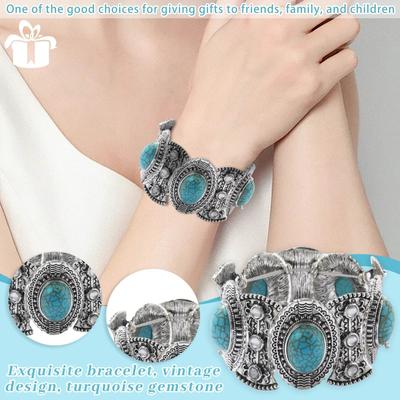 Beaded Bracelet Women's Set Bohemian Ethnic Turquoise Bracelet