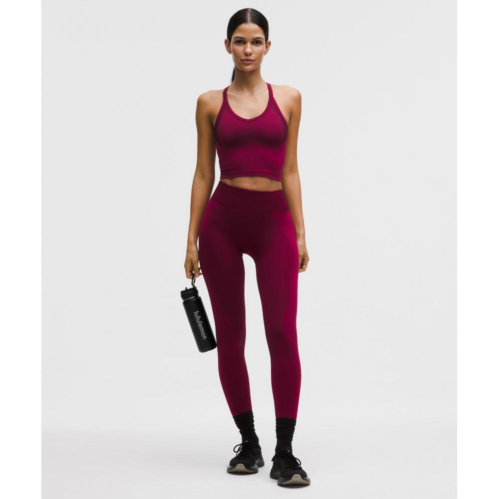 Lululemon Get Low CrossBaCk Training Tank Top Light Support B C Cup Berry rumBle BlaCk Plum