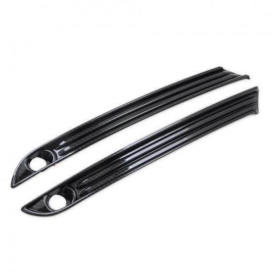 Front Fog Light Lamp Cover Trim For Mazda CX5 CX-5 KF 2017-   Carbon Fiber Foglight Decoration Frame Car Accessories