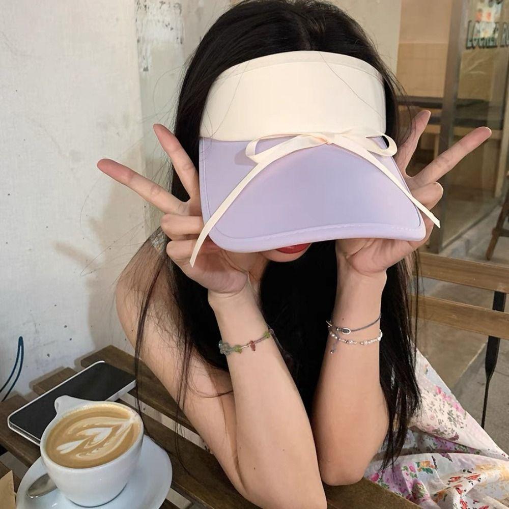 

Защита от ультрафиолета солнцезащитный крем пустой верхний колпак бант летняя шляпа от солнца женская шляпа от солнца бант козырек кепка для девочек